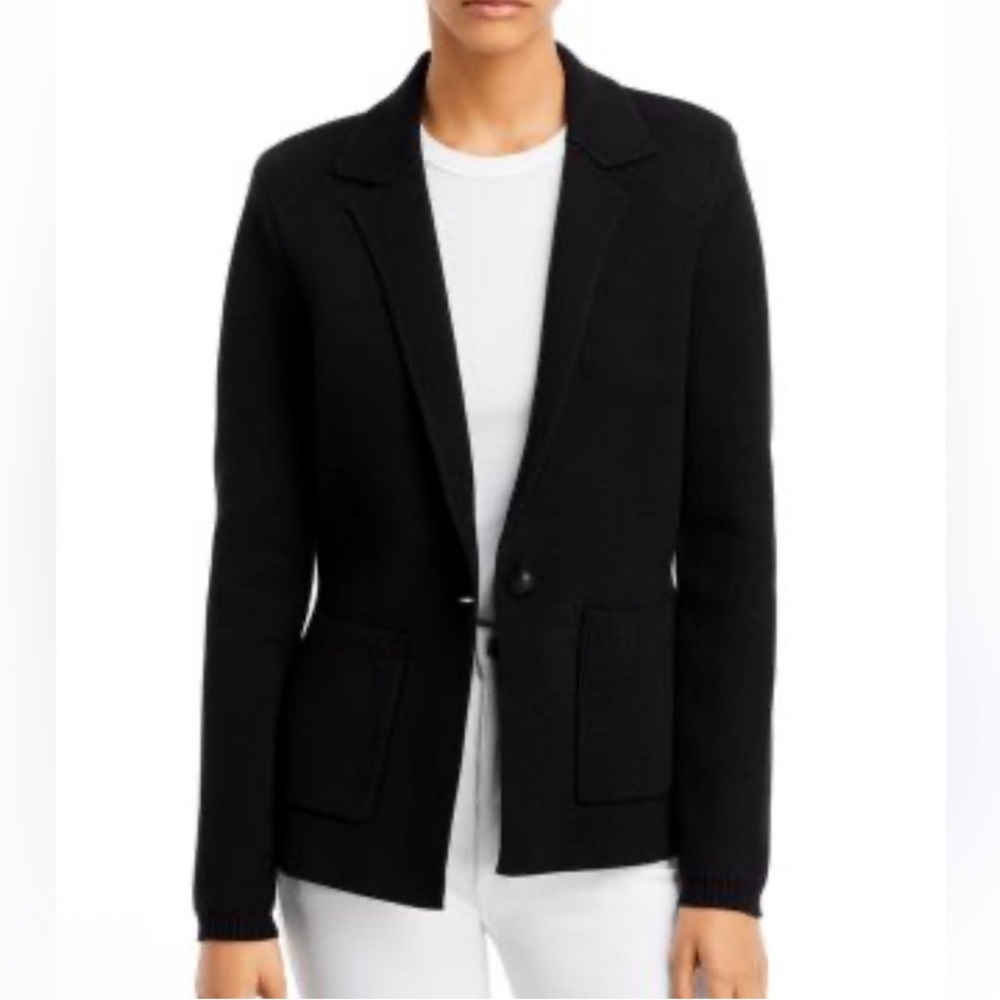 L'Agence Lacey Black Knit Blazer NWOT - Picture 2 of 11